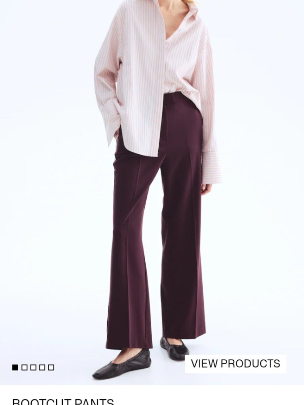 Boot cut women's dress pants
